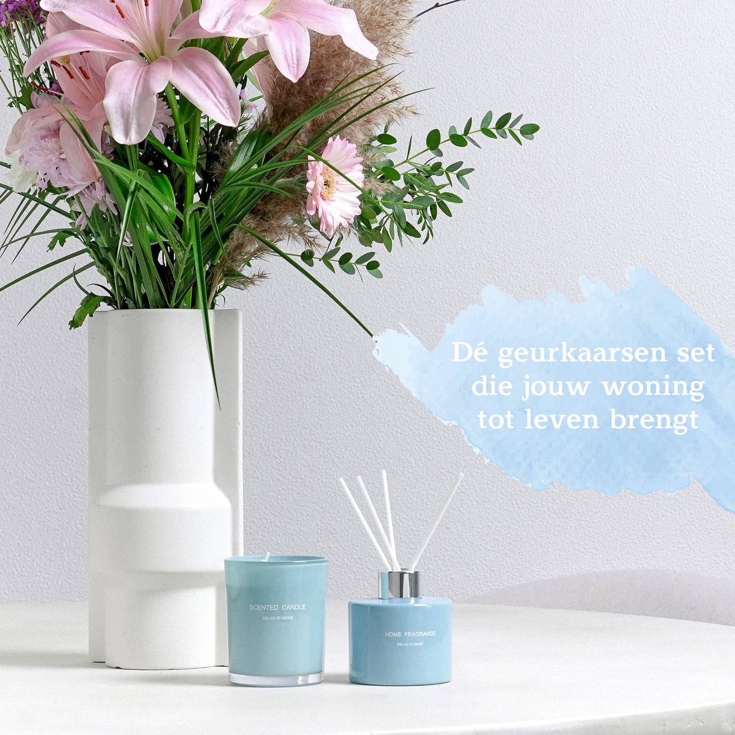 Geurkaars en geurstokjes